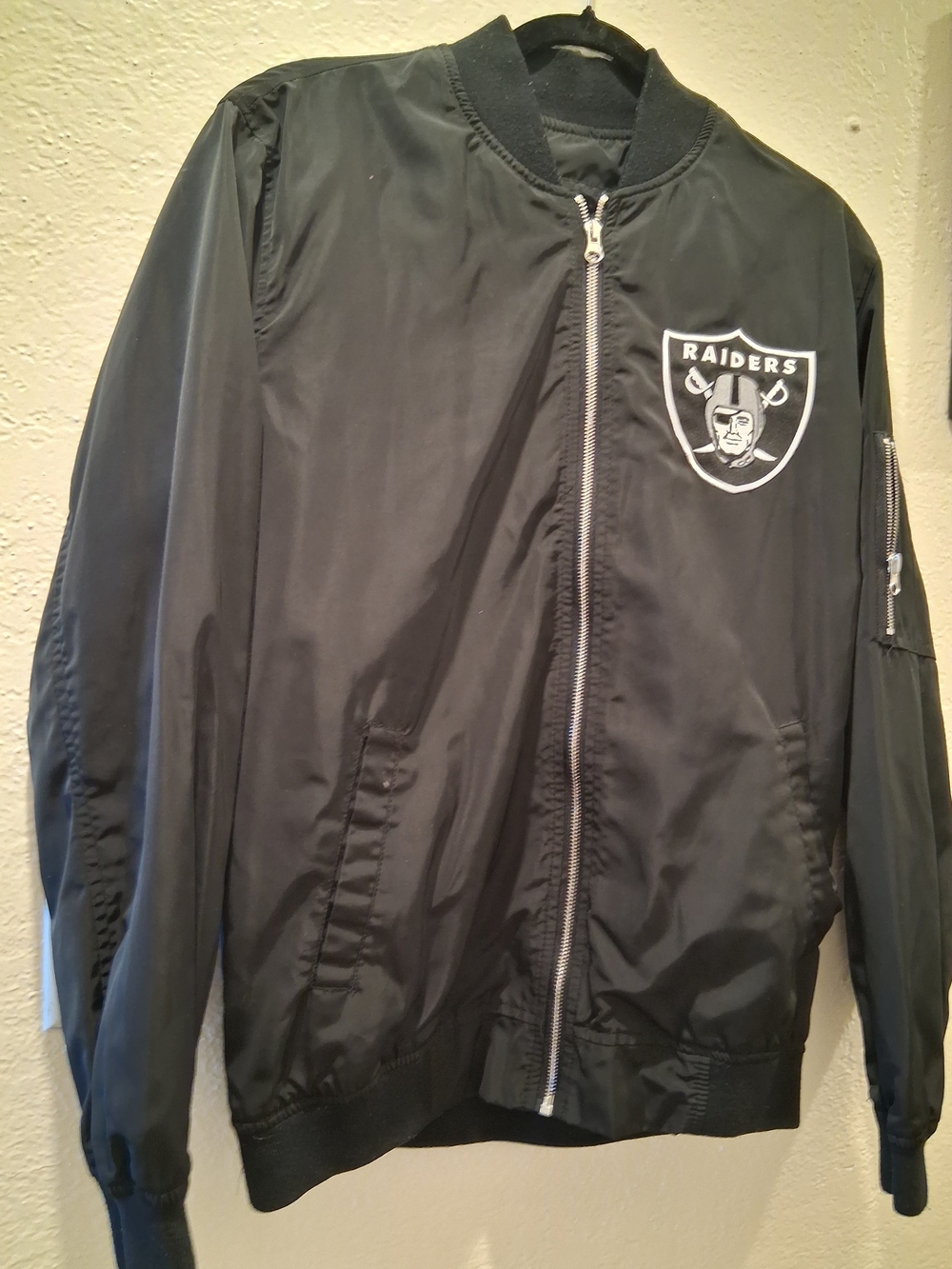 Oakland Raiders Men's Black Bomber Jacket